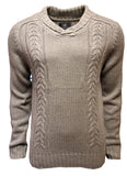 Mens Shawl Neck Cable Knit 5gg Heavy Jumper Knitwear Sweater