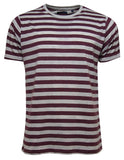 Jack &Danny's Striped Marl Crew Neck T-Shirt