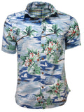 Raging Rooster Men's Shirt SAI81 Blue/White Large