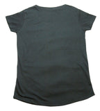 H&B WITH LOVE LOVE MAKES ME UPSIDE DOWN PRINTED T-SHIRT - BLACK