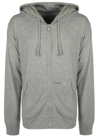Mens Full Zip Hoody Grey