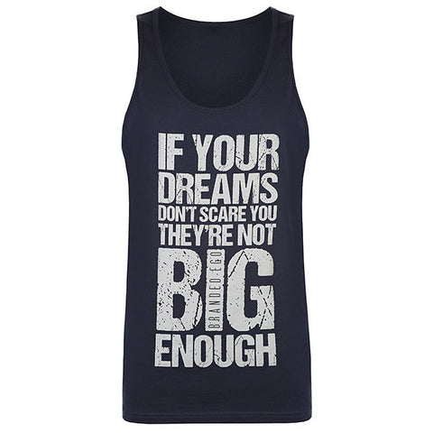 Branded Ego Men's "Dreams" Printed Vest Navy