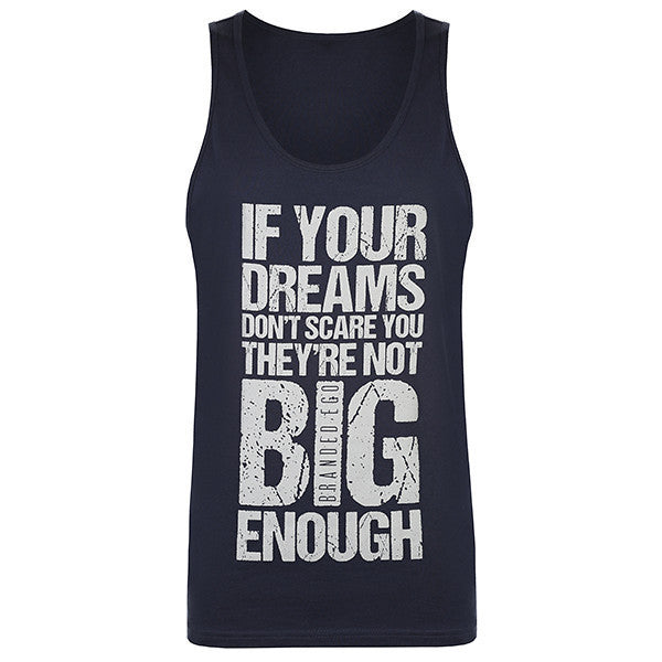 Men's "Dreams" Printed Vest Navy