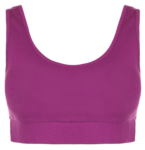 Ladies Low Back Sports Bra Grape