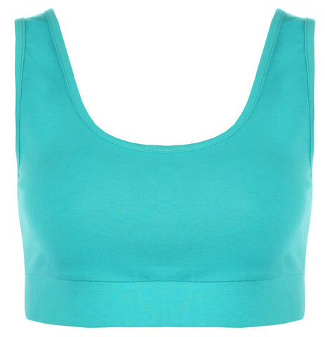 Ladies Low Back Sports Bra Ceramic