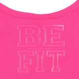 Ladies Low Back Sports Bra Fuschia