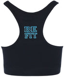 Ladies Racerback Sports Bra Black/Ceramic