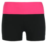 Ladies Shorts Black/Fuschia