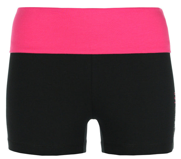 Ladies Shorts Black/Fuschia