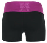 Ladies Shorts Black/Grape
