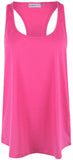 Ladies Racerback Vest Fuschia
