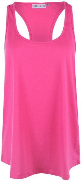 Ladies Racerback Vest Fuschia