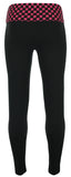 Branded Ego Ladies Printed Legging Black/Fuschia