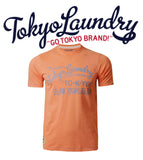 Mens Vintage Tokyo Laundry Cracked Printed T-shirt