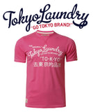 Mens Vintage Tokyo Laundry Cracked Printed T-shirt