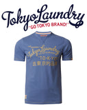 Mens Vintage Tokyo Laundry Cracked Printed T-shirt