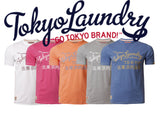 Mens Vintage Tokyo Laundry Cracked Printed T-shirt