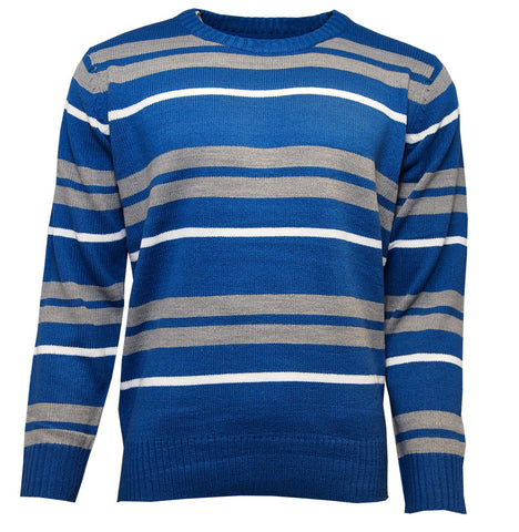 Jack & Danny's Mens Premium Autumn Winter 2014 Round neck Stripe Jumper Sweater Knitwear