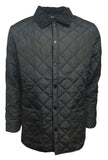 Mens Soul Star Diamond Quilted Padded Hunter Jacket Cord Collar