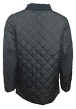 Mens Soul Star Diamond Quilted Padded Hunter Jacket Cord Collar