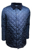 Mens Soul Star Diamond Quilted Padded Hunter Jacket Cord Collar