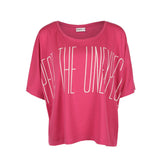 Branded ego Expect The Unexpected Over-sized Top Fuschia