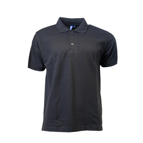 Jack & Danny's Mens Plain Polo Black