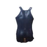 Mens 100% Cotton Mesh Fishnet Fitted String Vest