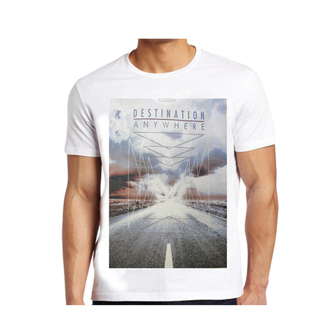 FITZGERALD DESTINATION ANYWHERE PRINTED T-SHIRT - WHITE