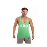 Branded Ego Men's Stringer Vest With "EGO" Chest Print