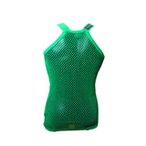 Mens 100% Cotton Mesh Fishnet Fitted String Vest