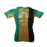 MENS RASTA STRING VEST / T SHIRT WITH HOOD