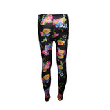 Ladies Strecth Floral Digital Sublimation Print Lyrca Full Length Leggings