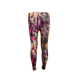 Ladies Strecth Floral Digital Sublimation Print Lyrca Full Length Leggings