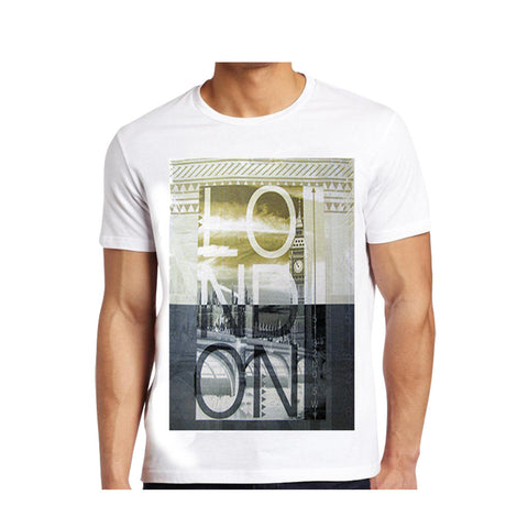 FITZGERALD LONDON PRINTED T-SHIRT - WHITE