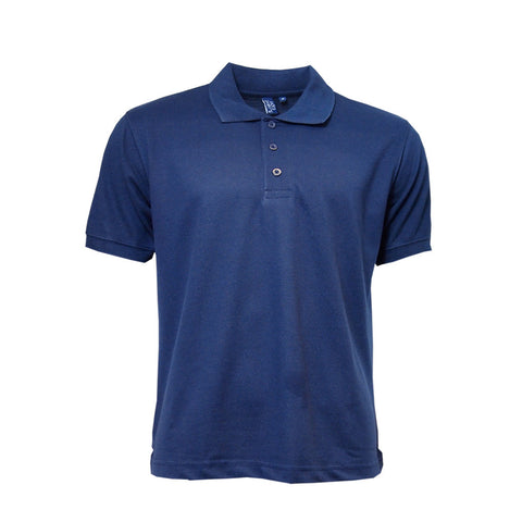 Jack & Danny's Mens Plain Polo Navy Blue