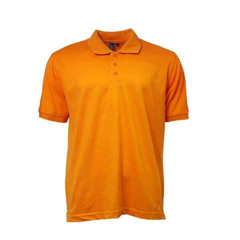 Jack & Danny's Men's Plain Polo Neon Orange