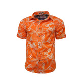 Raging Rooster Men's Hawaiian Shirt SAI81 Orange