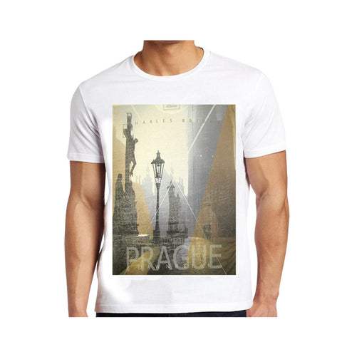 FITZGERALD DAWNBREAK IN PRAGUE PRINTED T-SHIRT - WHITE