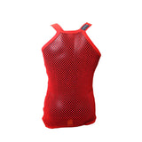 Mens 100% Cotton Mesh Fishnet Fitted String Vest