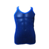 Mens 100% Cotton Mesh Fishnet Fitted String Vest