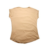 H&B WITH LOVE SKULL AND BONES PRINTED T-SHIRT - SAND