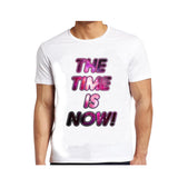 JACK & DANNY'S THE TIME IS NOW PRINTED T-SHIRT - WHITE