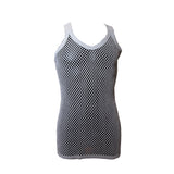 Mens 100% Cotton Mesh Fishnet Fitted String Vest